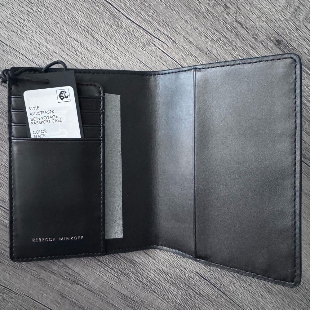 Rebecca Minkoff Bon Voyage Passport Case — Black Leather w/ Studs - Picture 8 of 12
